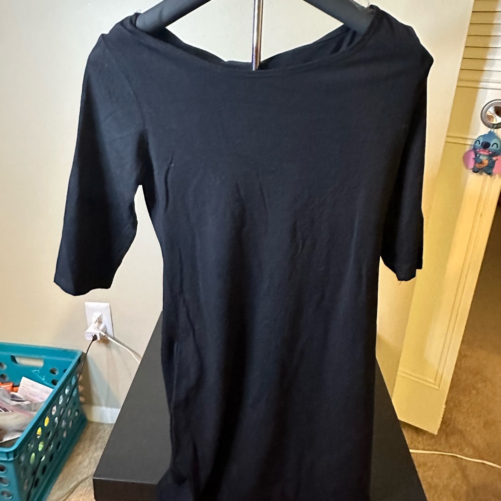 Black Fashion Nova cotton dress NWT